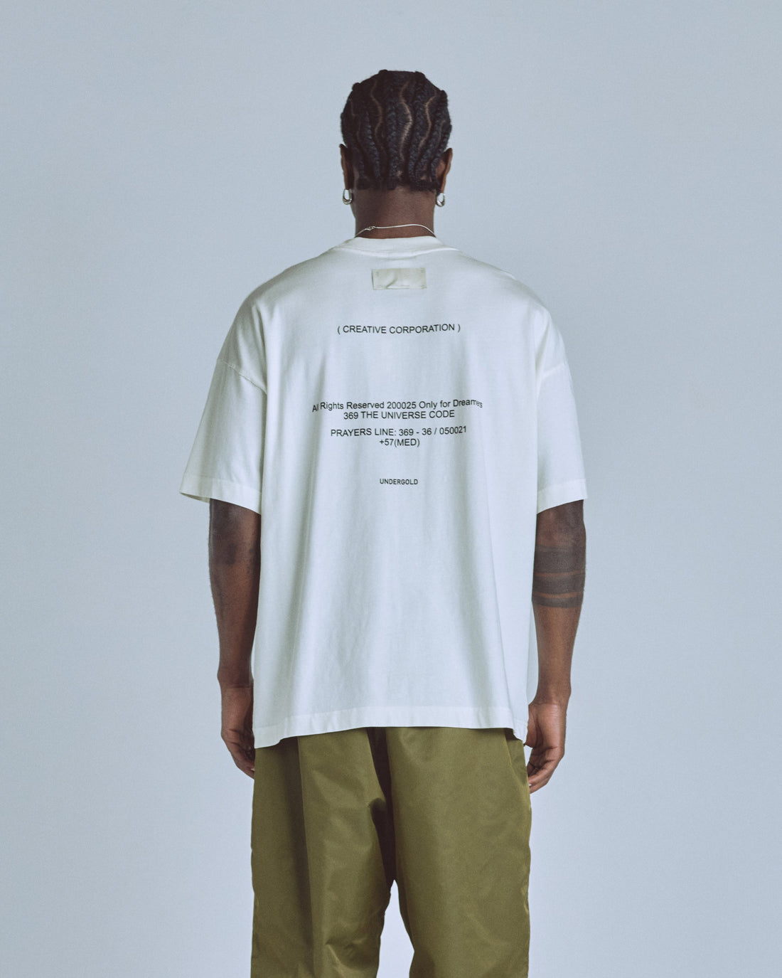 T-shirt Men Undergold Golden Heritage Drop White XXL Camiseta