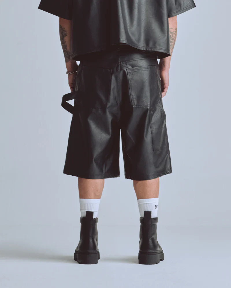 Short Men Undergold Capsule Pleather Black Short