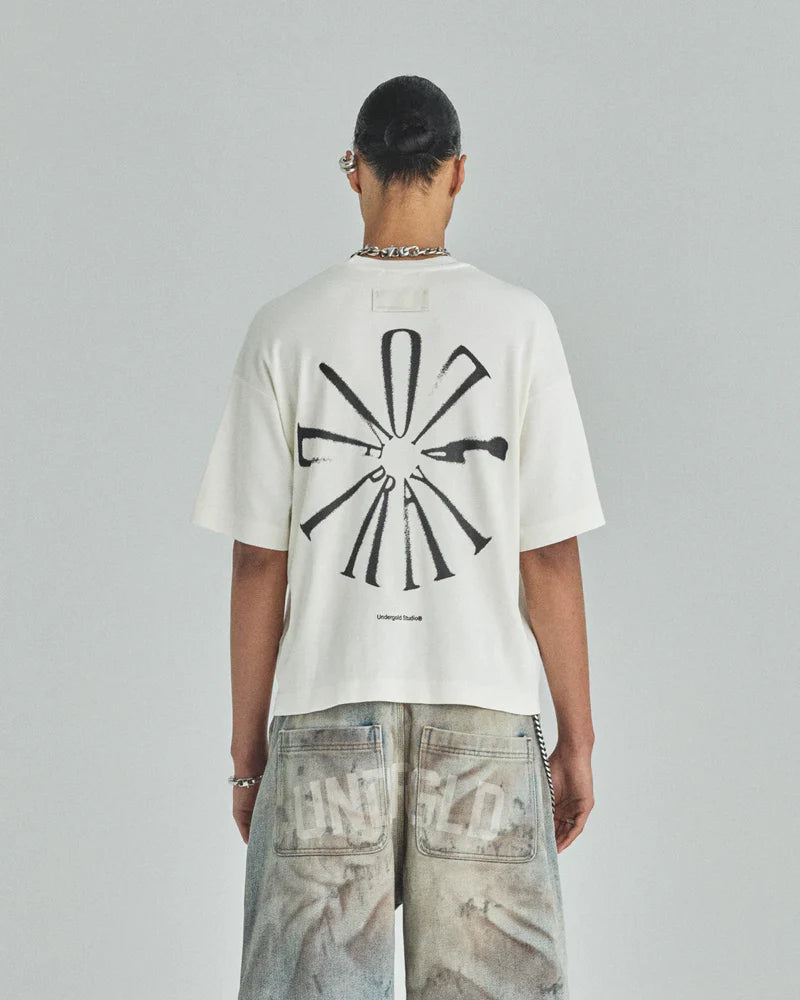 Tshirt Men Undergold Spring Pray 4 Love Boxy Fit Camiseta