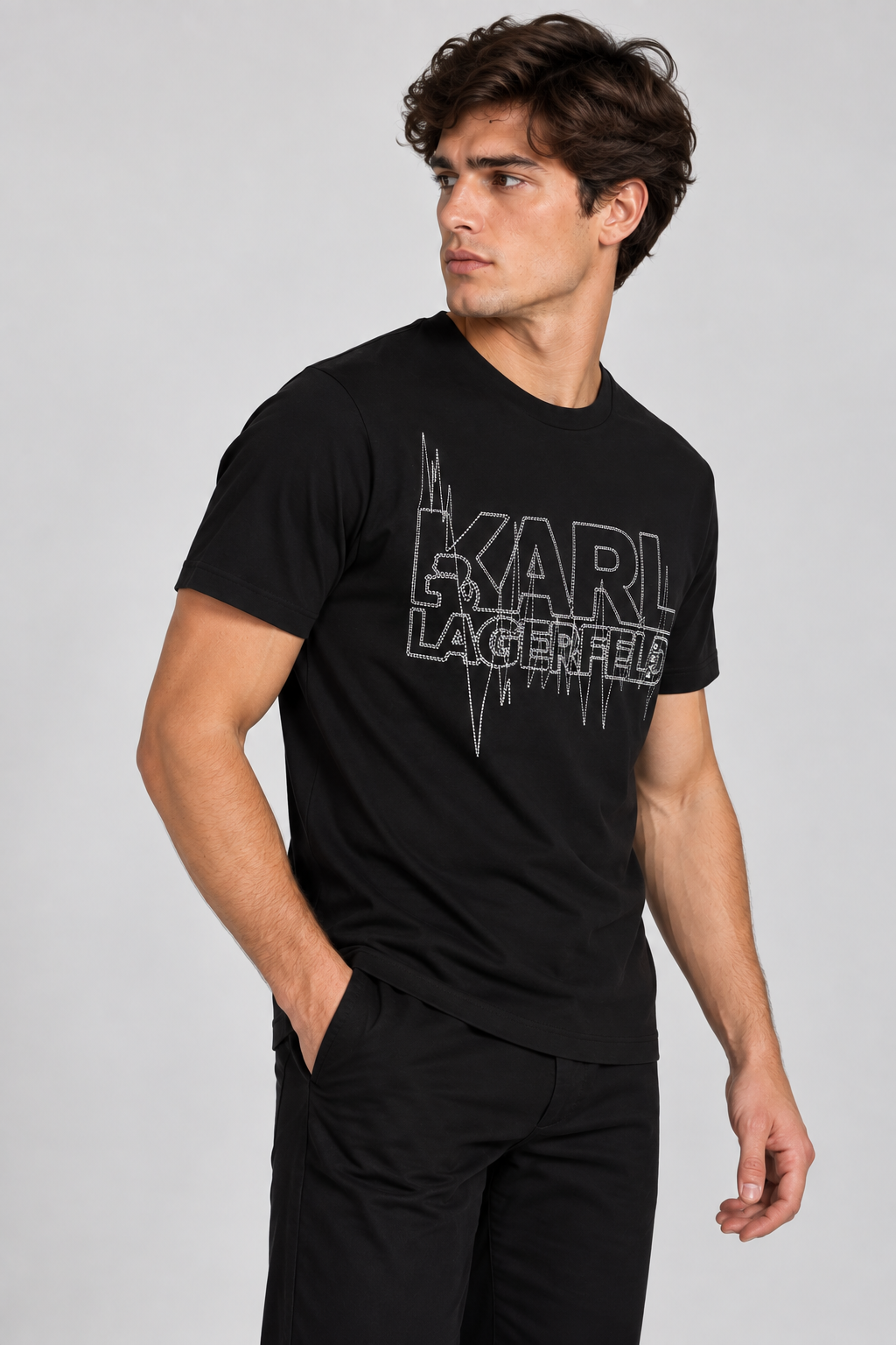 Camiseta Negra Hombre Karl Lagerfeld