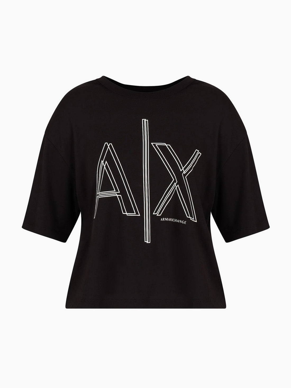 T-Shirt Women Black Armani Exchange L Camiseta