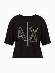 T-Shirt Women Black Armani Exchange