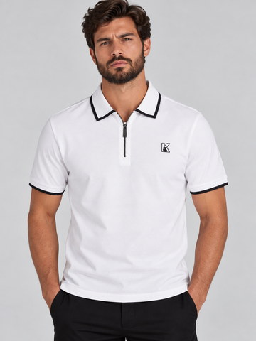 Polo Blanco Hombre Karl Lagerfeld