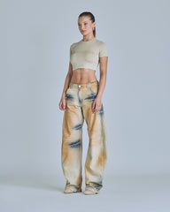 Baby Tee Women Undergold Golden Heritage Crop Top