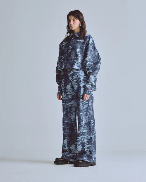 Chaqueta Women Undergold Capsule Jcquard Cammo Blue Chaqueta