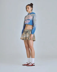 Hoodie Women Undergold Agnus Dei Future Heavens Storm Blue Hoodie Cropped