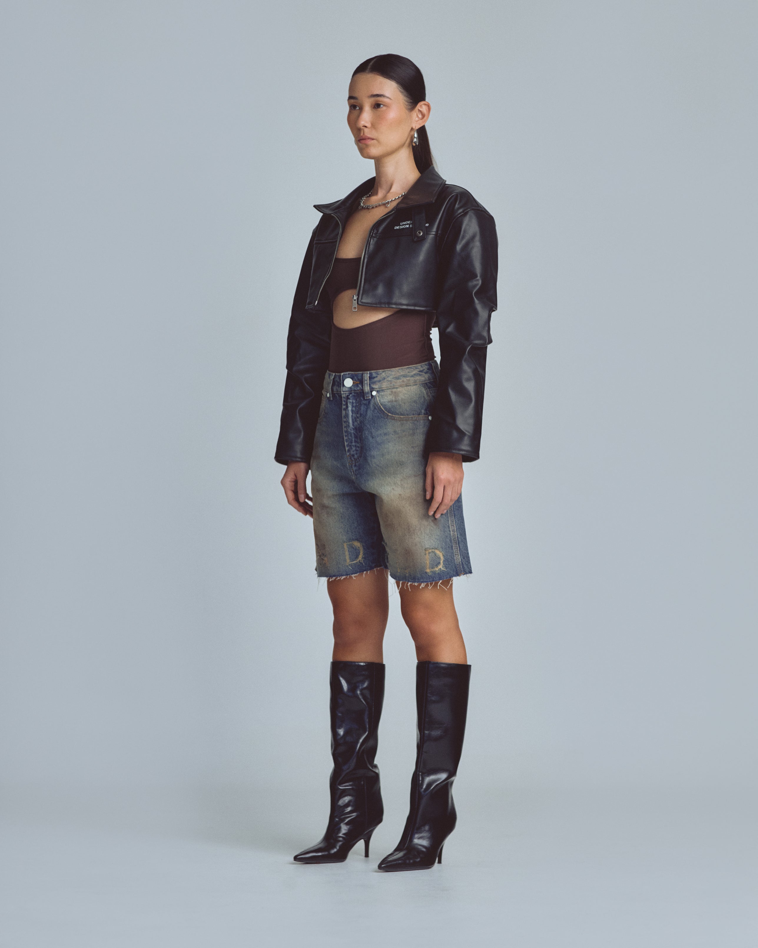 Short Denim Women Undergold W Stardust Studio Jeans