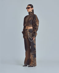 Jacket Undergold Stardust Stars Talla Neck Zip Up Chaqueta