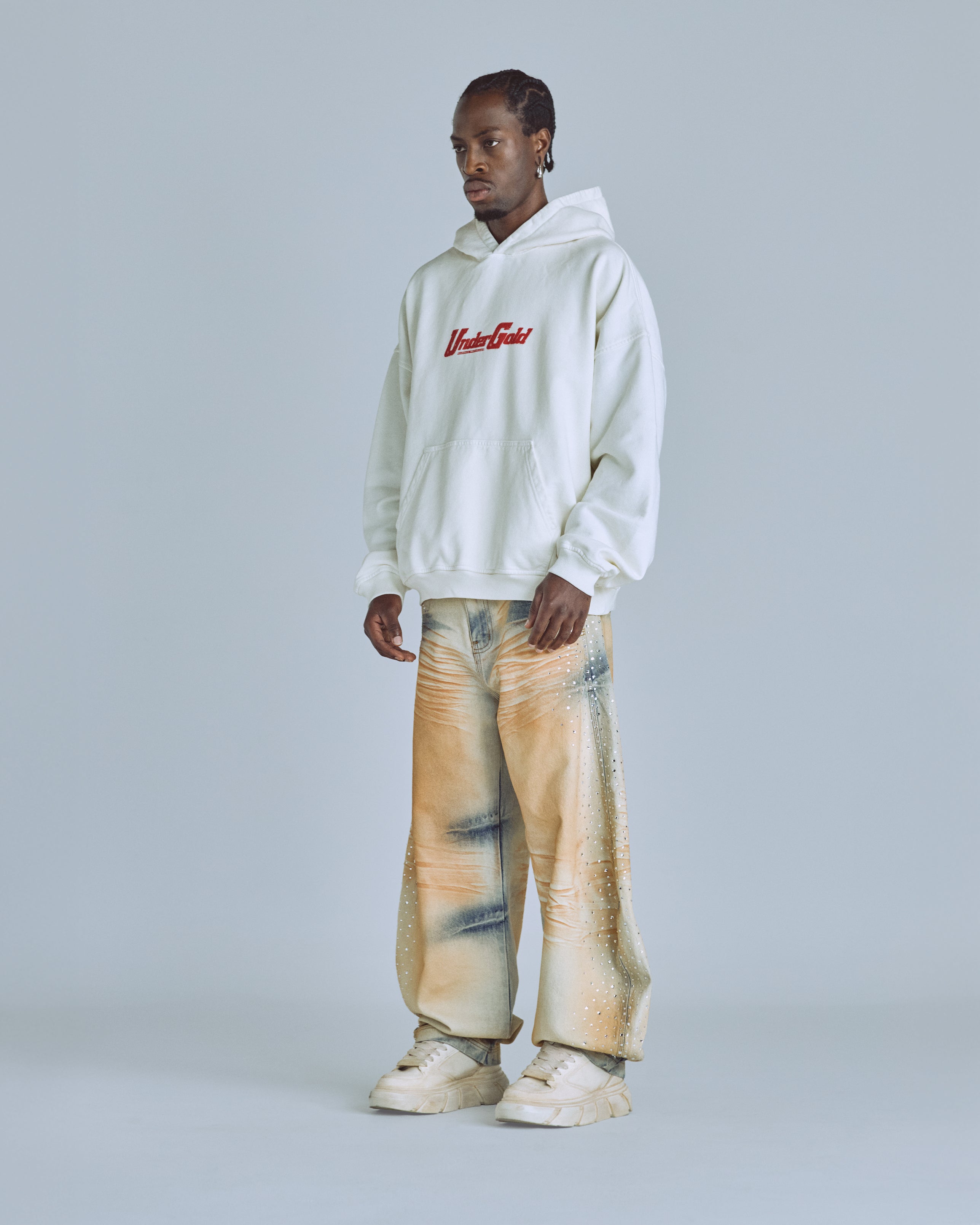 Hoodie Men Undergold Golden Heritage Pegasus White XL Hoodie