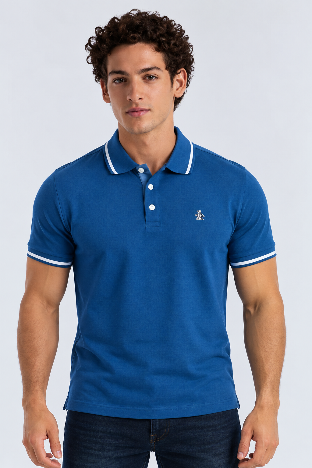 Polo Azul Hombre Penguin