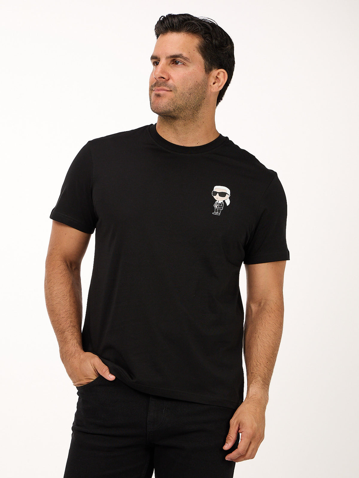Camiseta Negra Hombre Karl Lagerfeld