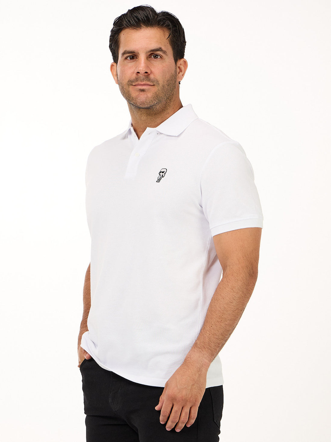 Polo Blanco Hombre Karl Lagerfeld