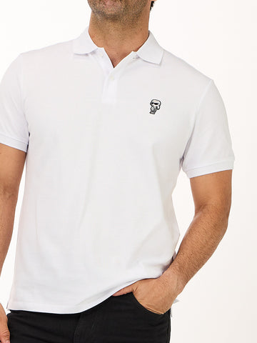 Polo Blanco Hombre Karl Lagerfeld