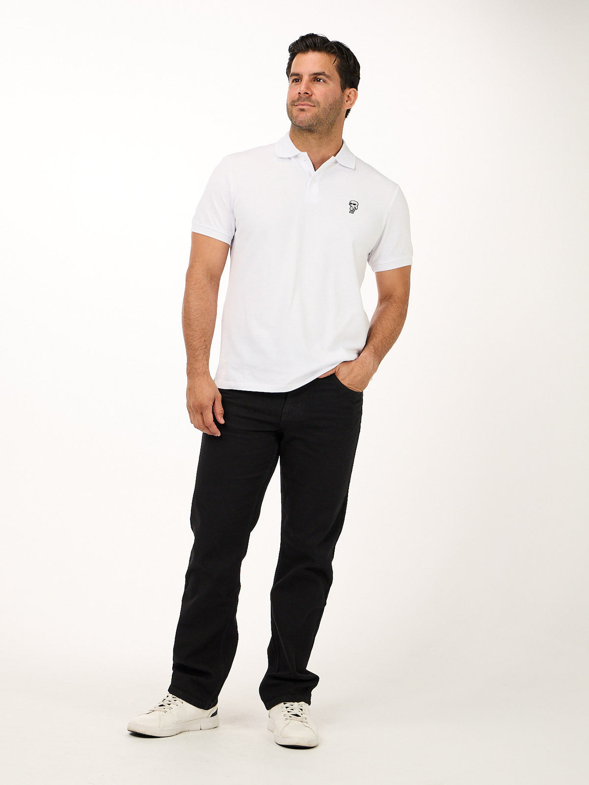 Polo Blanco Hombre Karl Lagerfeld
