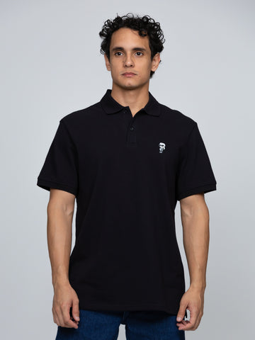 Polo Negro Hombre Karl Lagerfeld