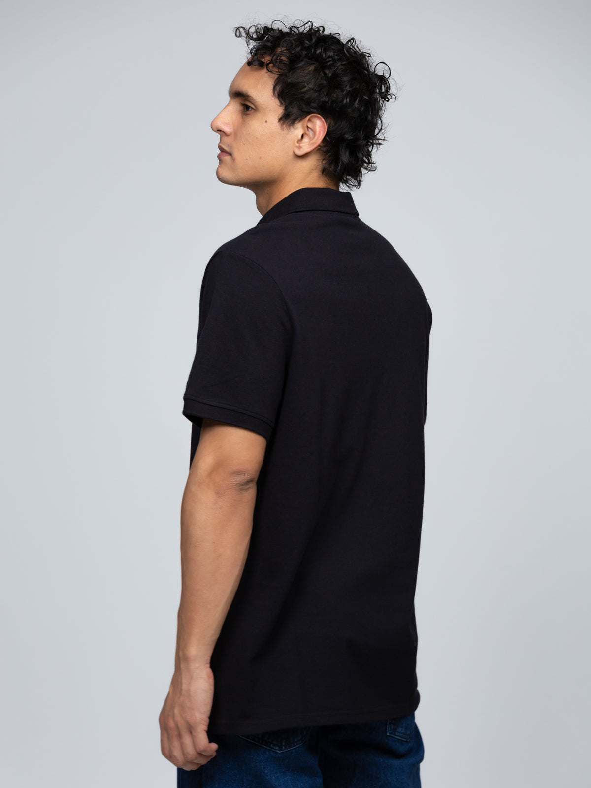 Polo Negro Hombre Karl Lagerfeld