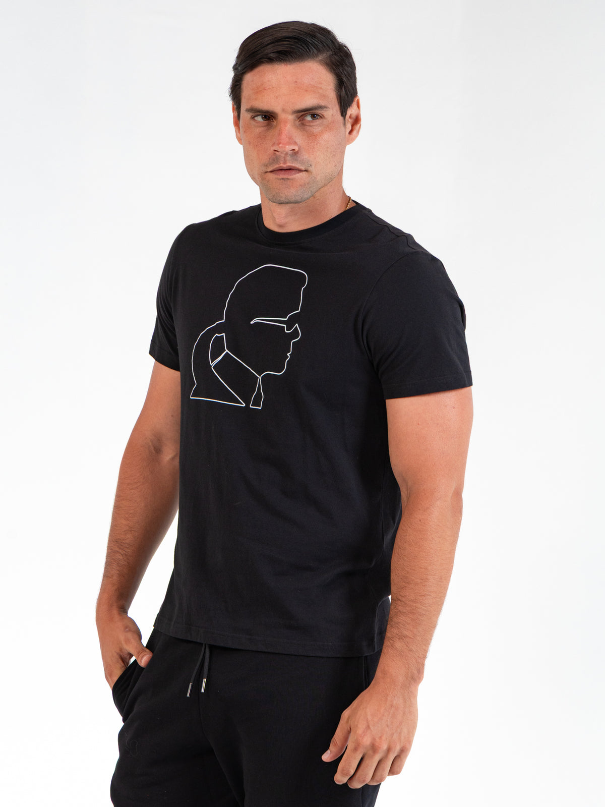 Camiseta Negra Hombre Karl Lagerfeld