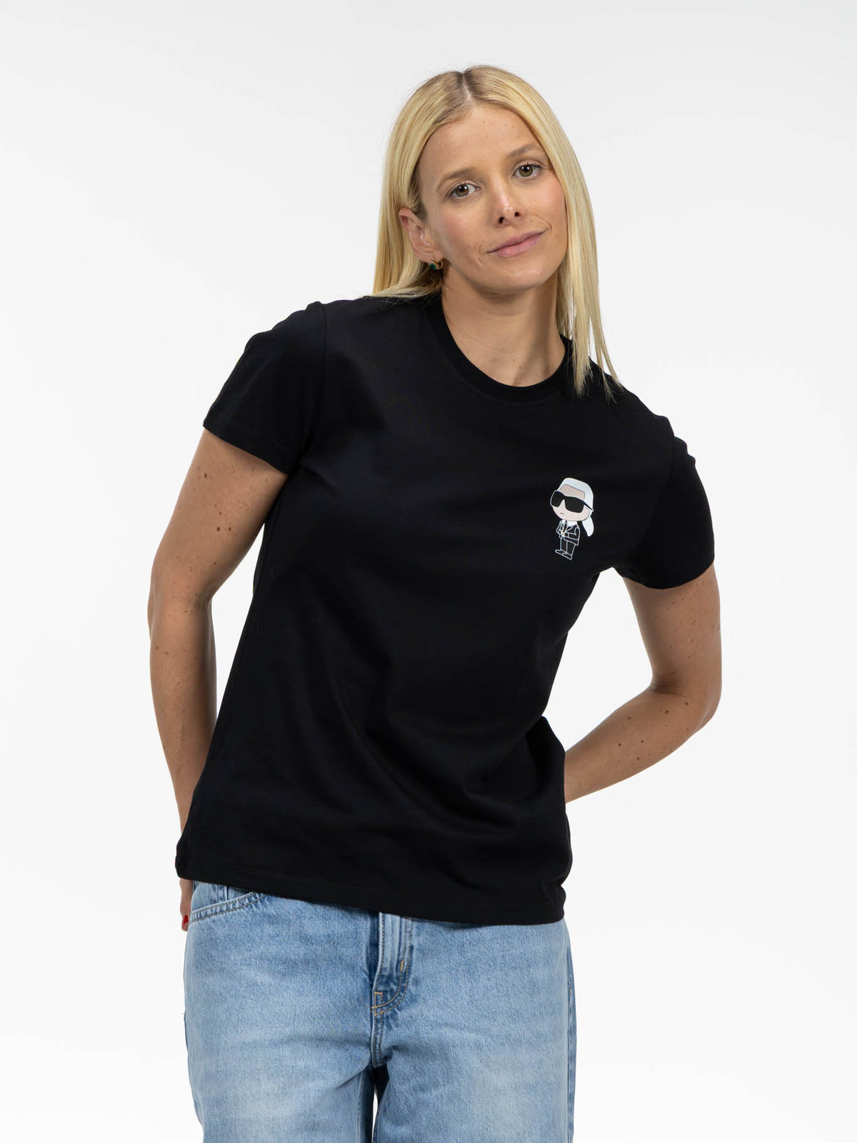 Camiseta Negra Mujer Karl Lagerfeld