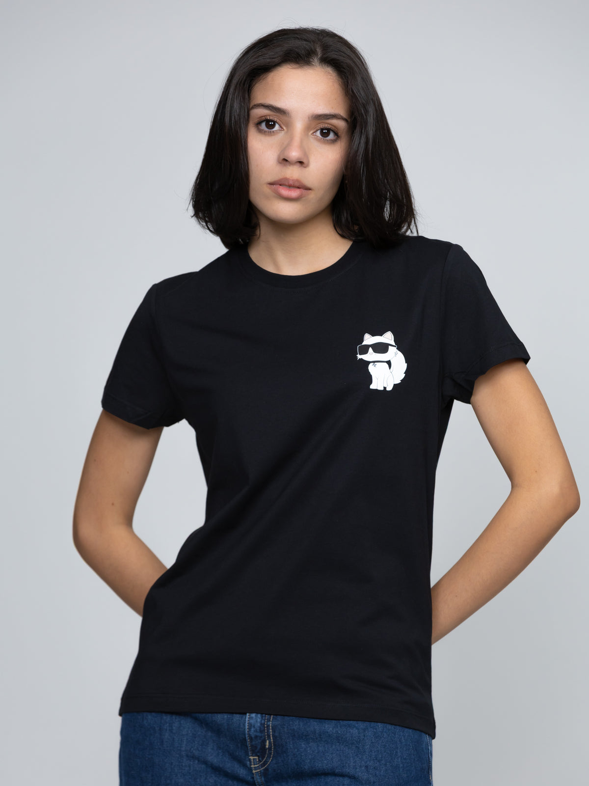 Camiseta Negra Mujer Karl Lagerfeld