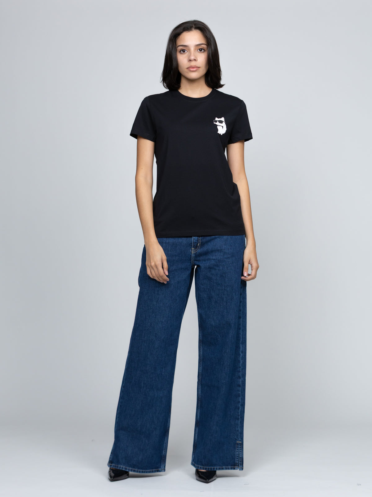 Camiseta Negra Mujer Karl Lagerfeld