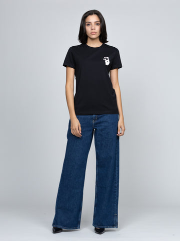 Camiseta Negra Mujer Karl Lagerfeld