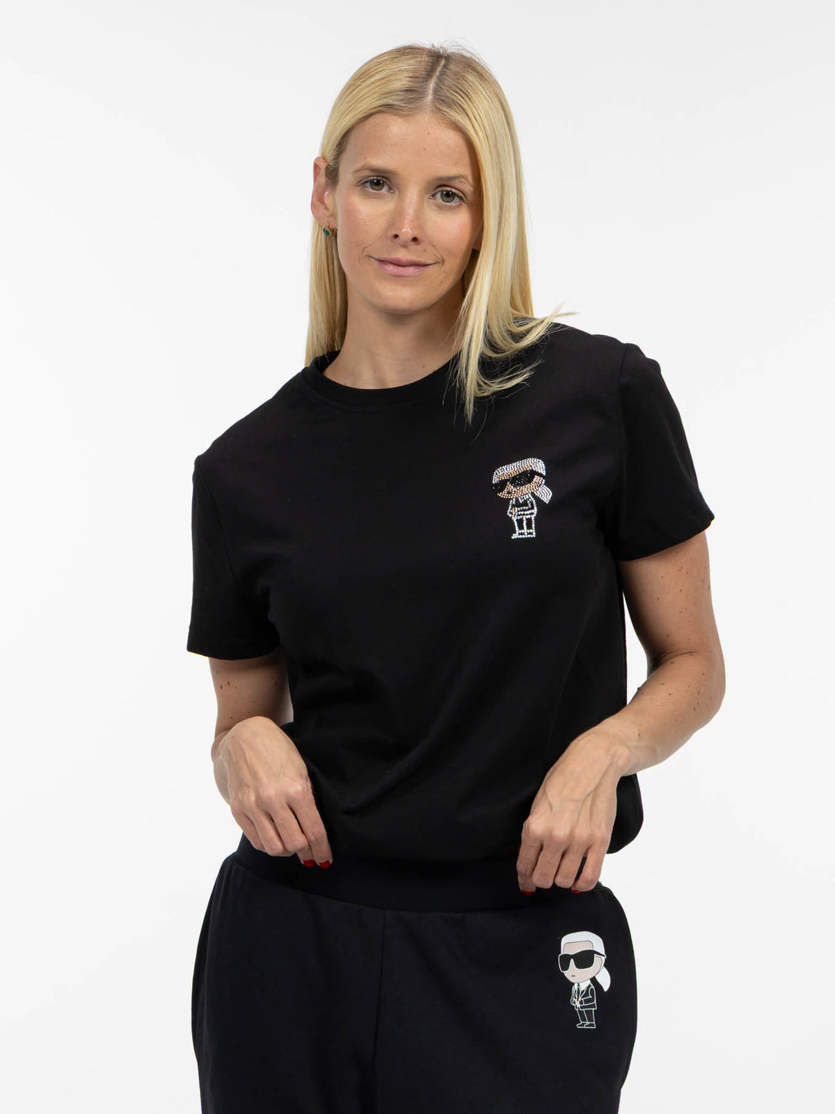 Camiseta Negra Mujer Karl Lagerfeld