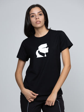 Camiseta Negra Mujer Karl Lagerfeld