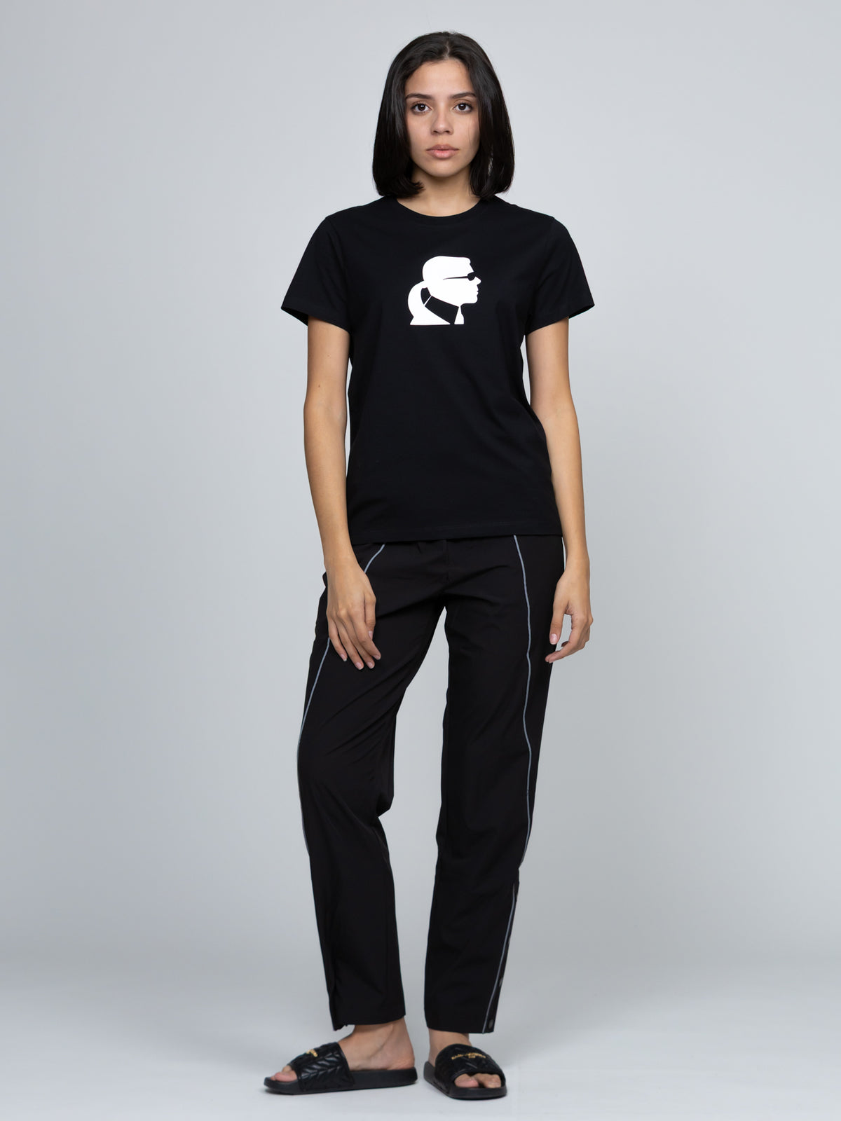 Camiseta Negra Mujer Karl Lagerfeld