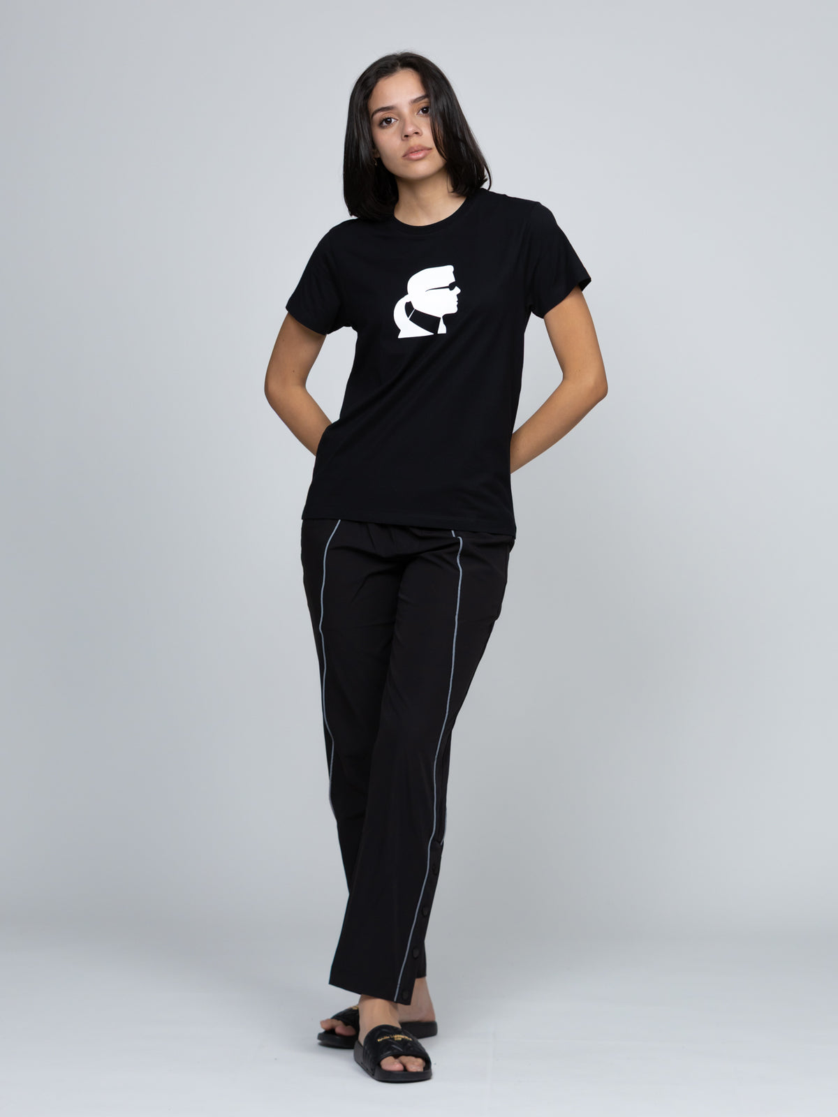 Camiseta Negra Mujer Karl Lagerfeld