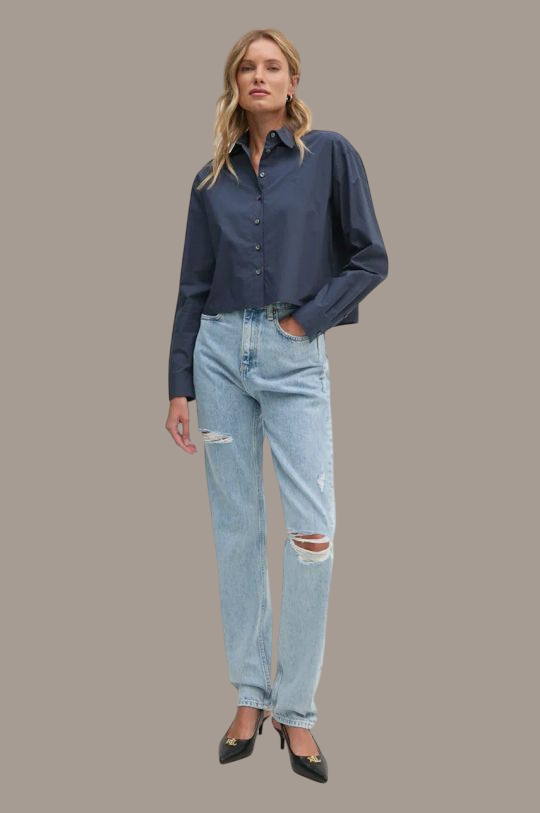 Long Shirt Calvin Klein Women Ink XS Camiseta