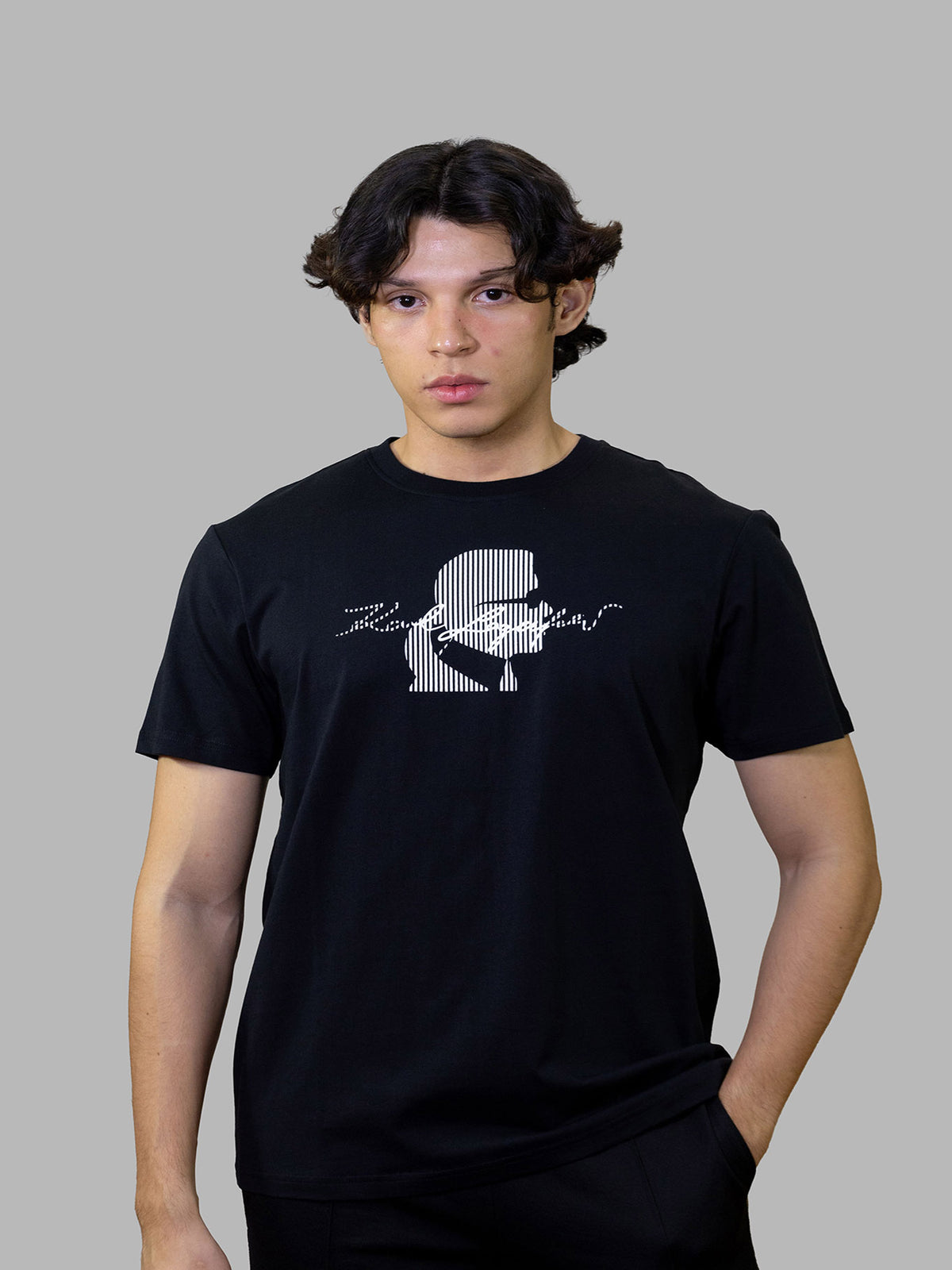 Camiseta Negra Hombre Karl Lagerfeld