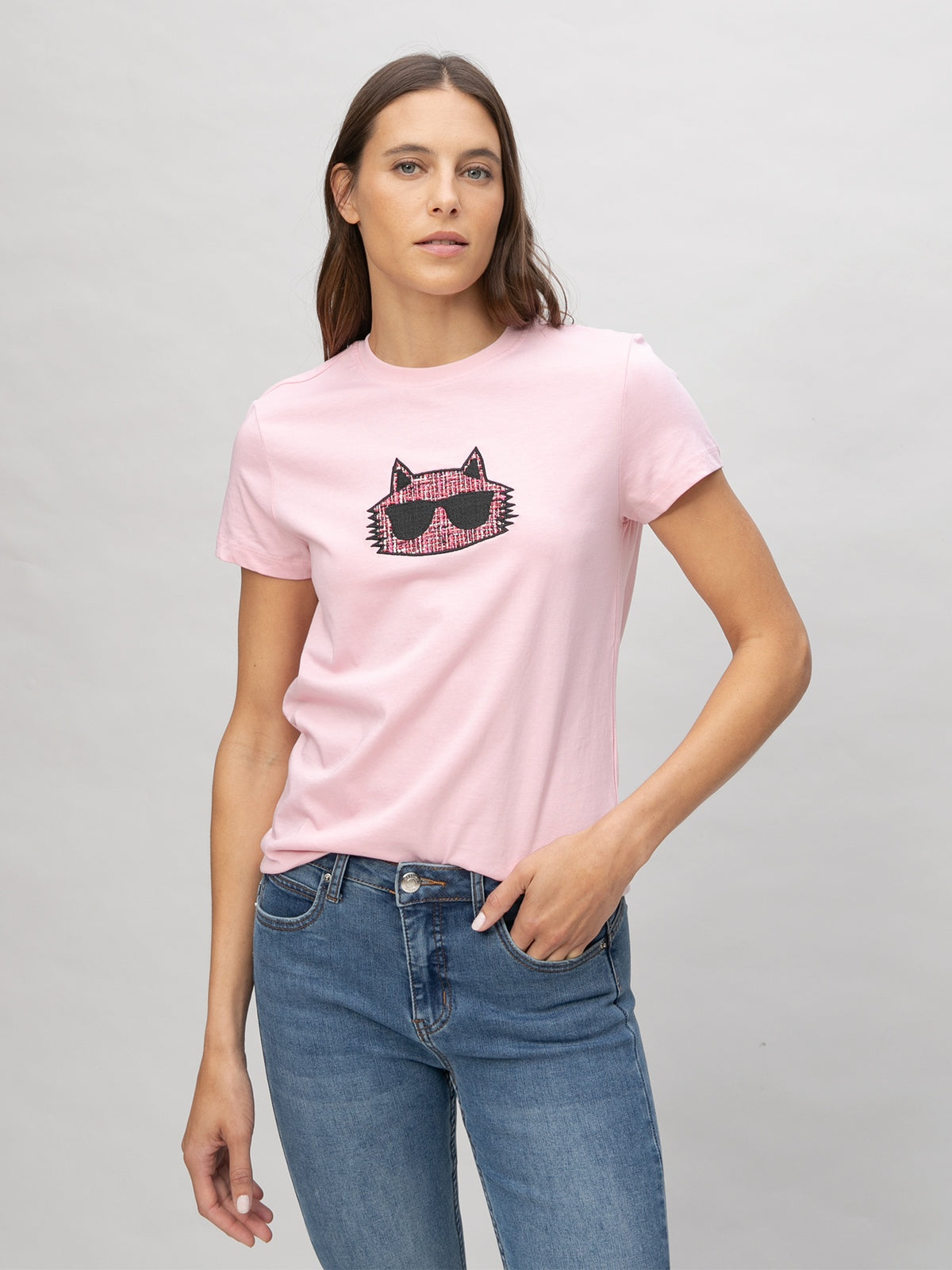 Camiseta Rosada Mujer Karl Lagerfeld
