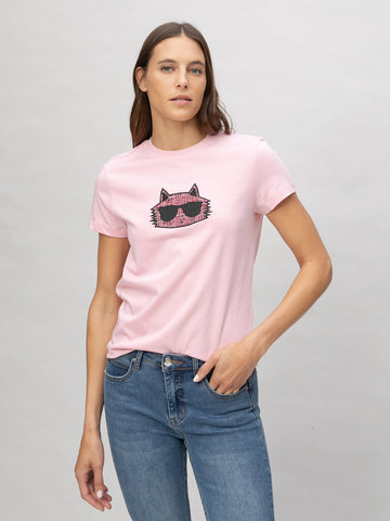 Camiseta Rosada Mujer Karl Lagerfeld