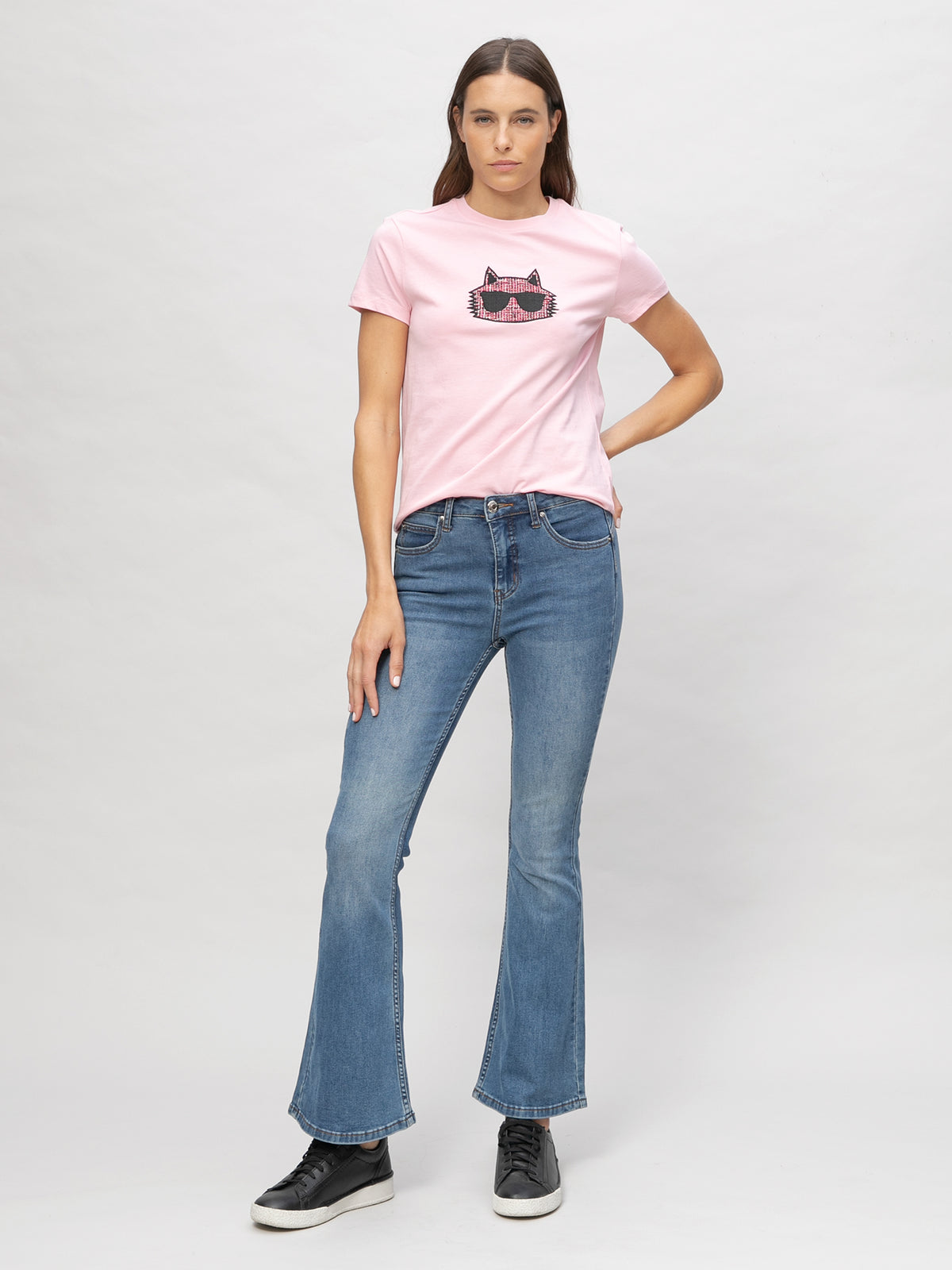 Camiseta Rosada Mujer Karl Lagerfeld