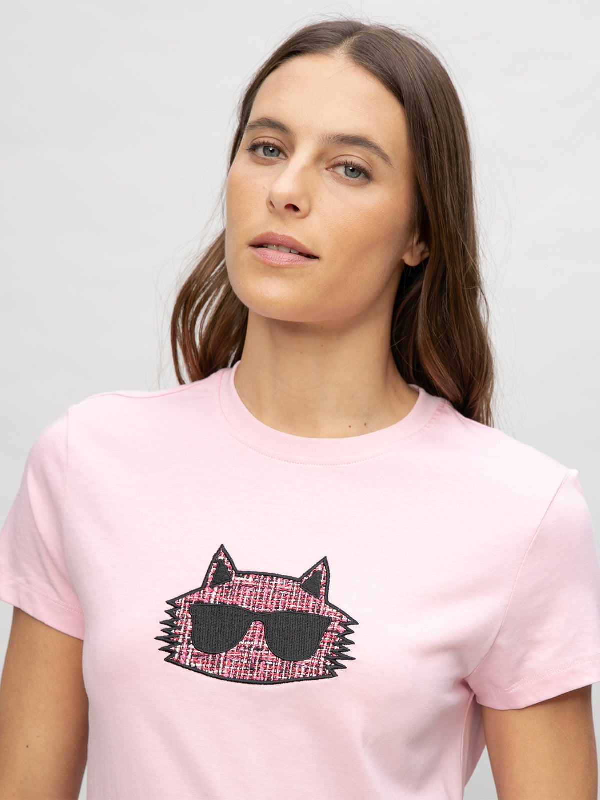 Camiseta Rosada Mujer Karl Lagerfeld