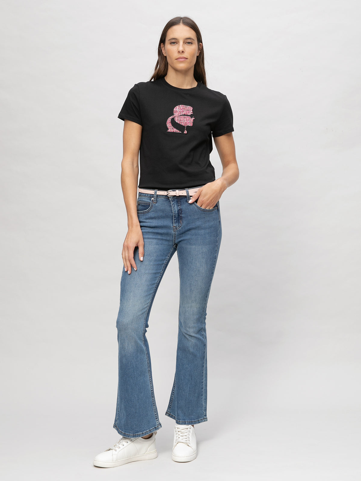 Camiseta Negra Mujer Karl Lagerfeld