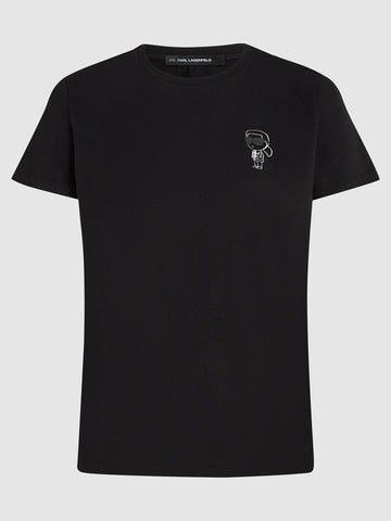 Camiseta Negra Mujer Karl Lagerfeld