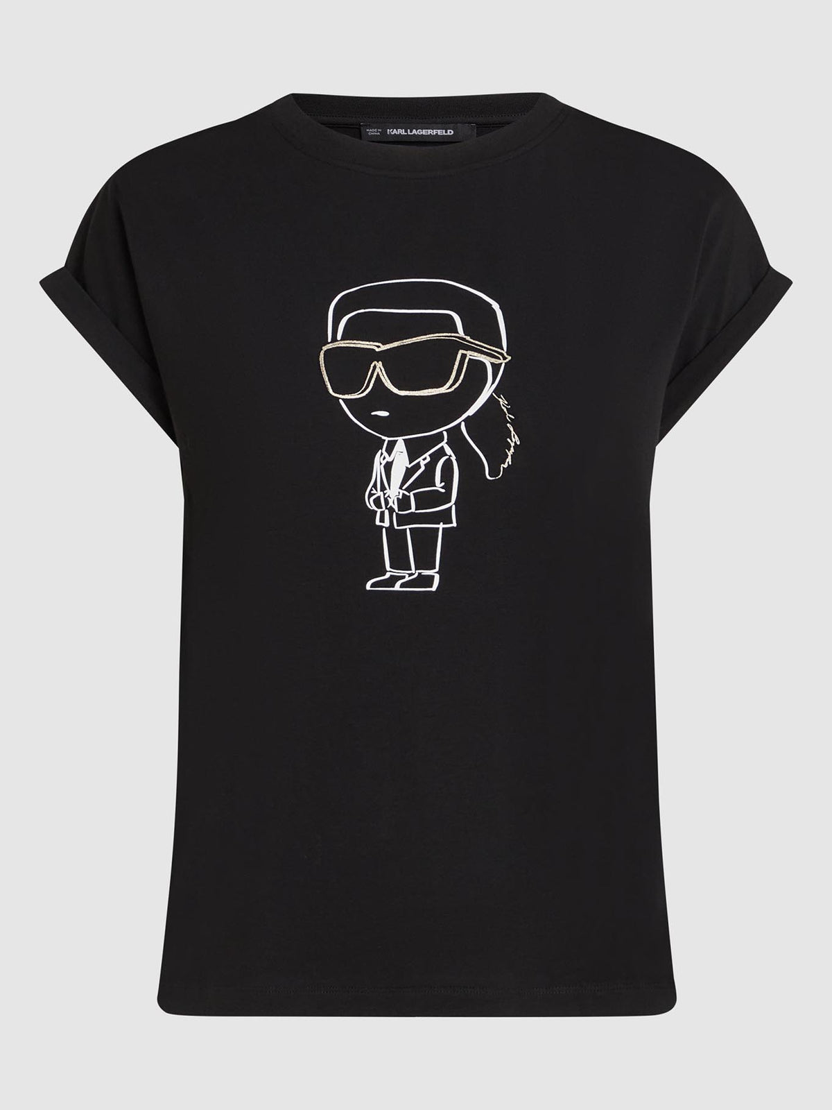 Camiseta Negra Mujer Karl Lagerfeld