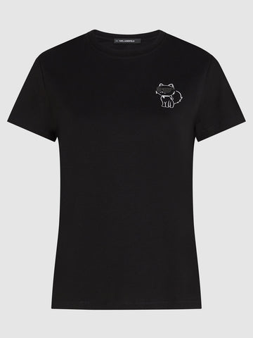 Camiseta Negra Mujer Karl Lagerfeld
