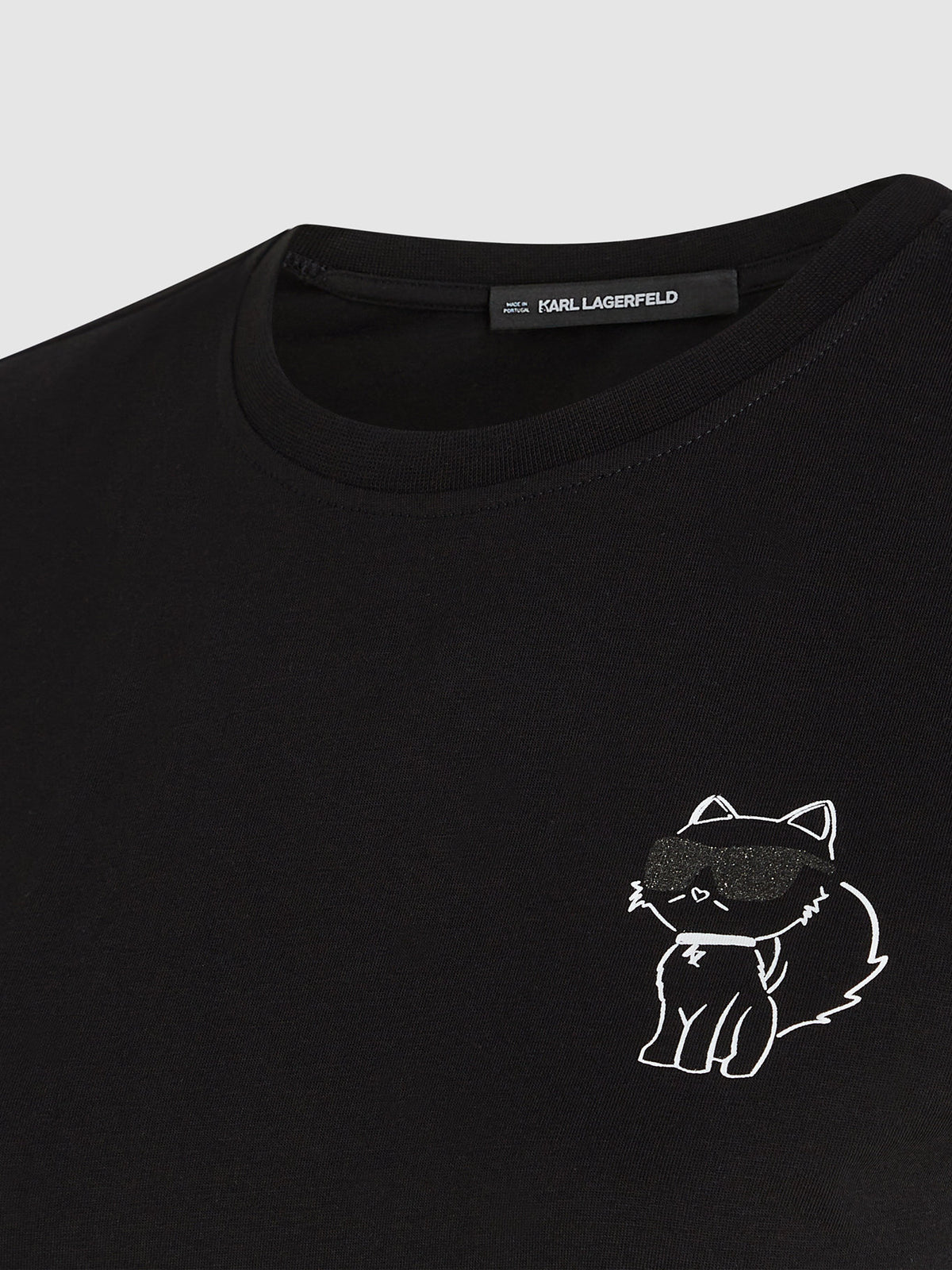 Camiseta Negra Mujer Karl Lagerfeld