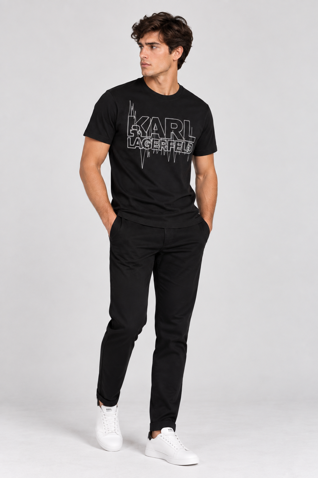 Camiseta Negra Hombre Karl Lagerfeld