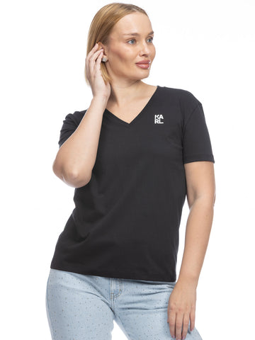 Camiseta Negra Mujer Karl Lagerfeld