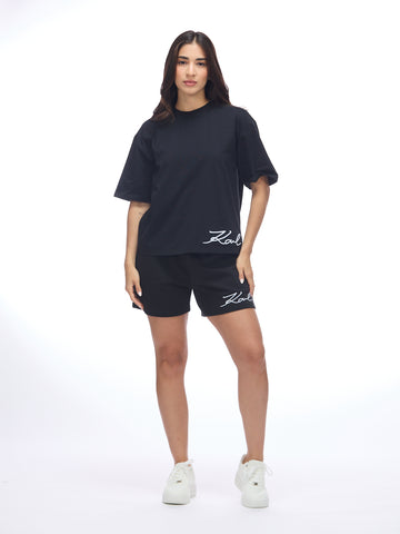 Camiseta Negra Mujer Karl Lagerfeld