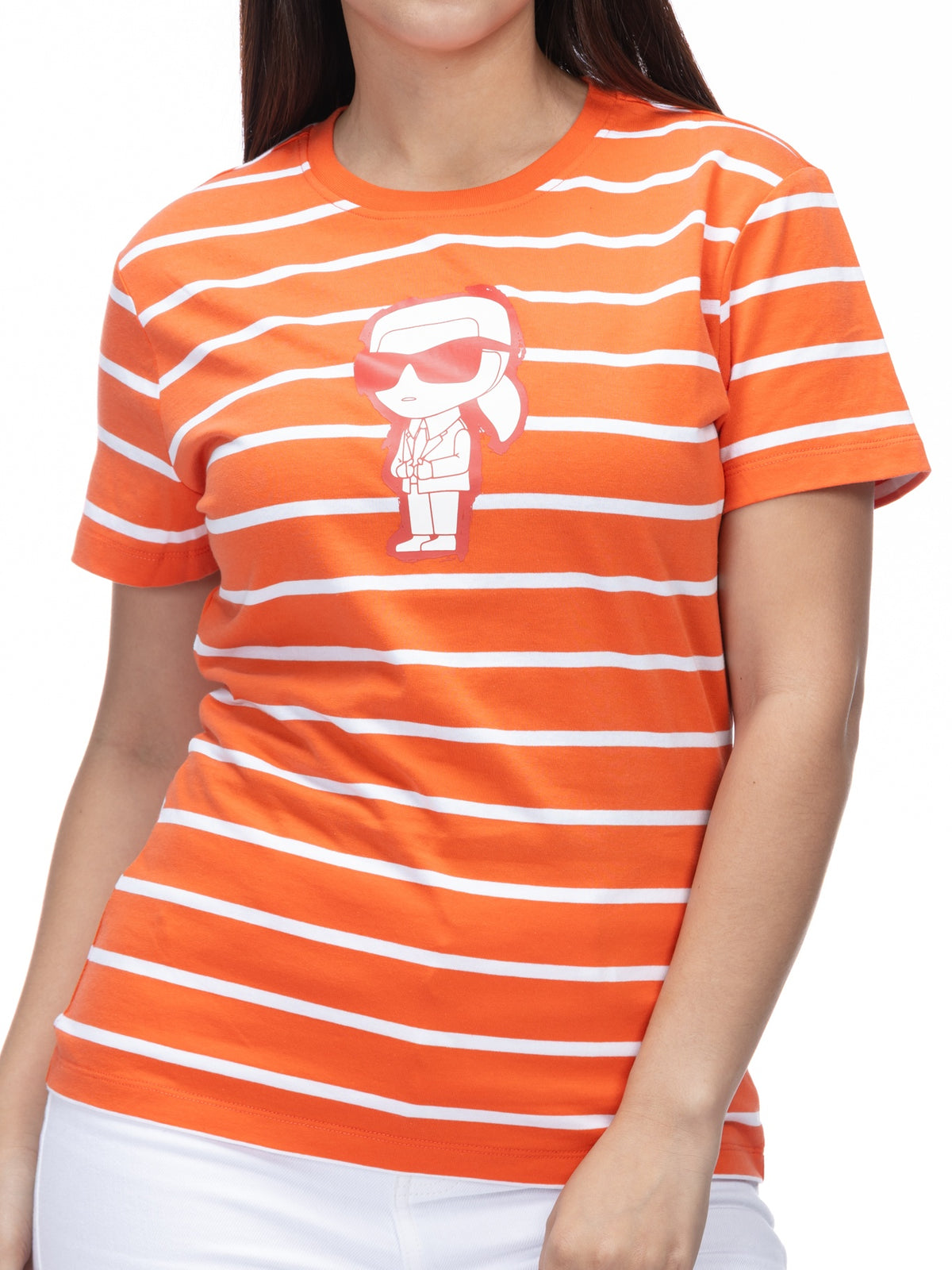 Camiseta Naranja Mujer Karl Lagerfeld