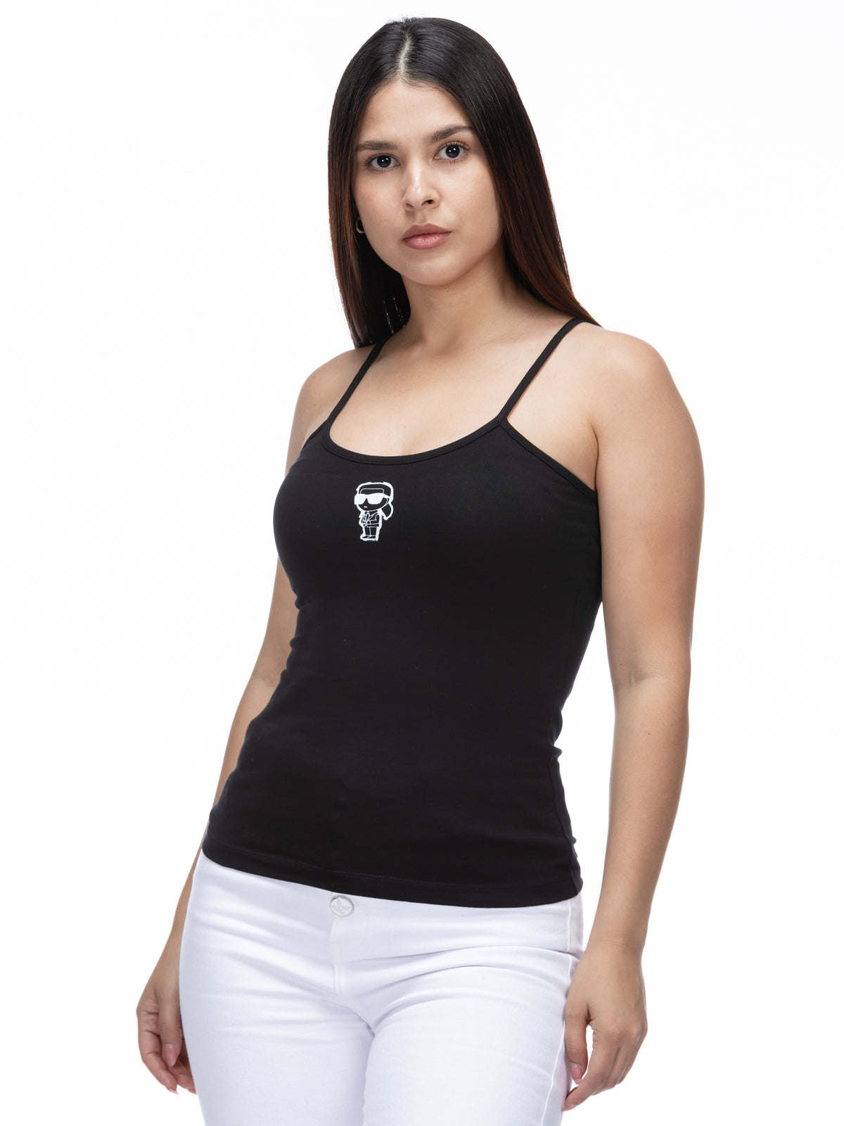 Strap Tank Negro Mujer Karl Lagerfeld