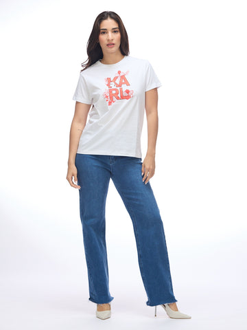 Camiseta Blanca Mujer Karl Lagerfeld