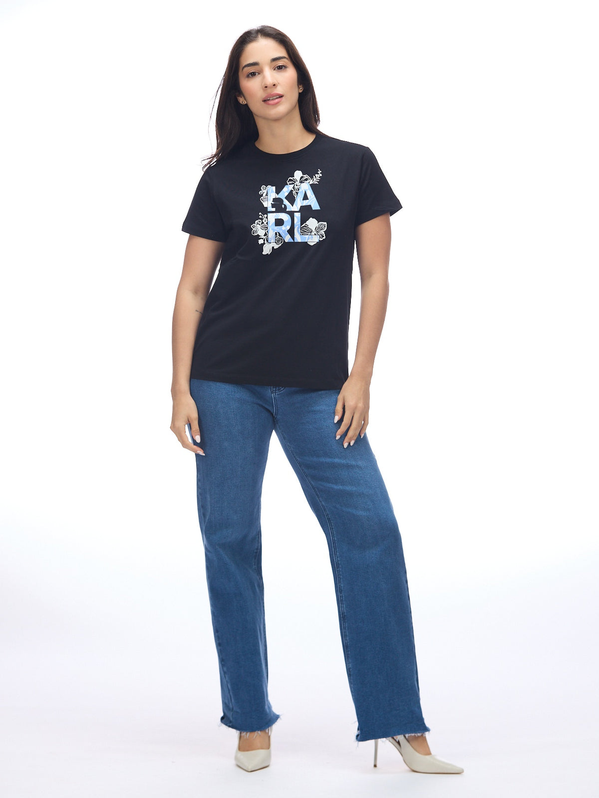 Camiseta Negra Mujer Karl Lagerfeld