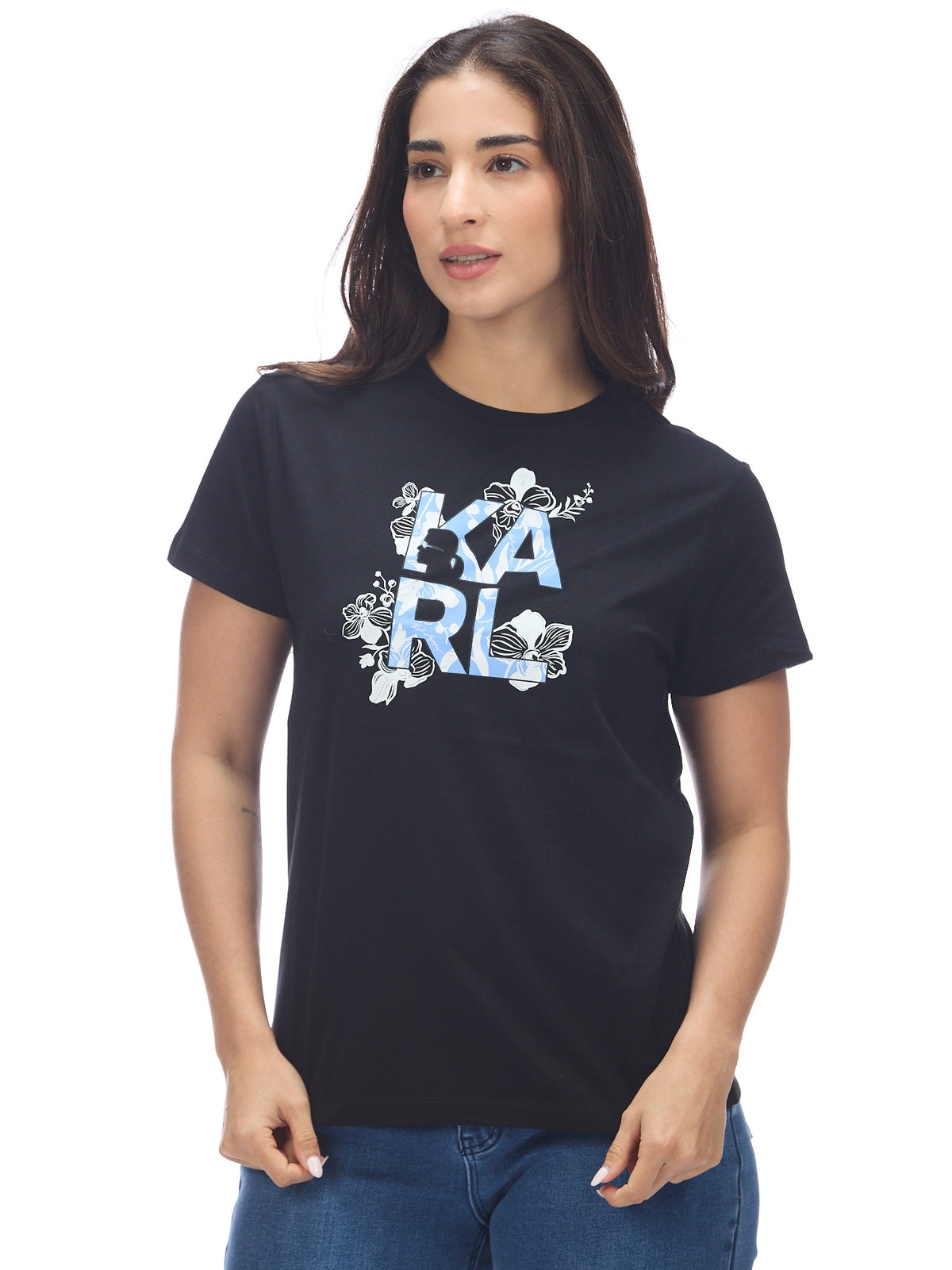 Camiseta Negra Mujer Karl Lagerfeld