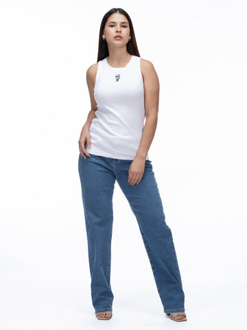 Tank Top Blanco Mujer Karl Lagerfeld