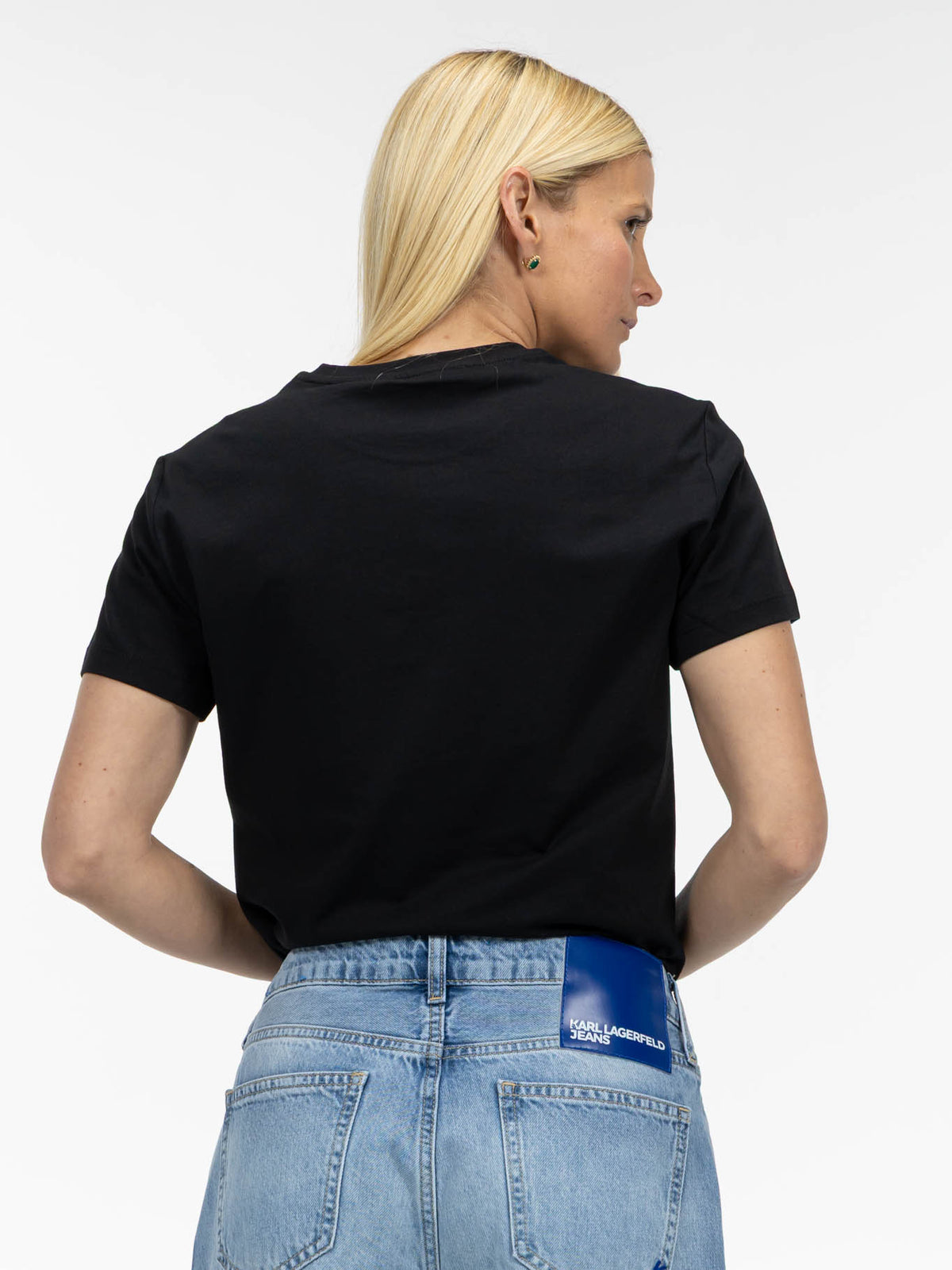 Camiseta Negra Mujer Karl Lagerfeld